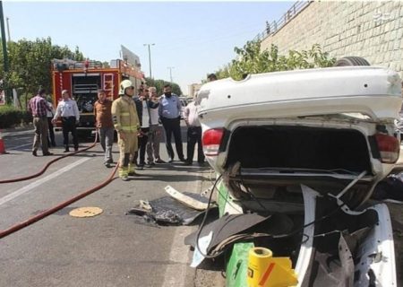 مصدومیت دو تن در سانحه رانندگی در میاندوآب