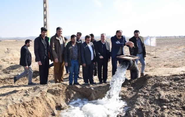 طرح آب و خاک در بخش کشاورزی شهرستان میاندوآب به بهره برداری رسید