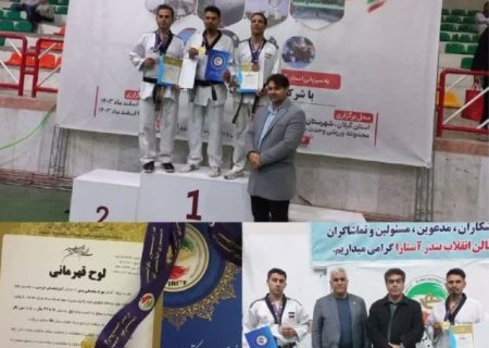 درخشش تکواندو کار میاندوآبی در مسابقات قهرمانی کشور